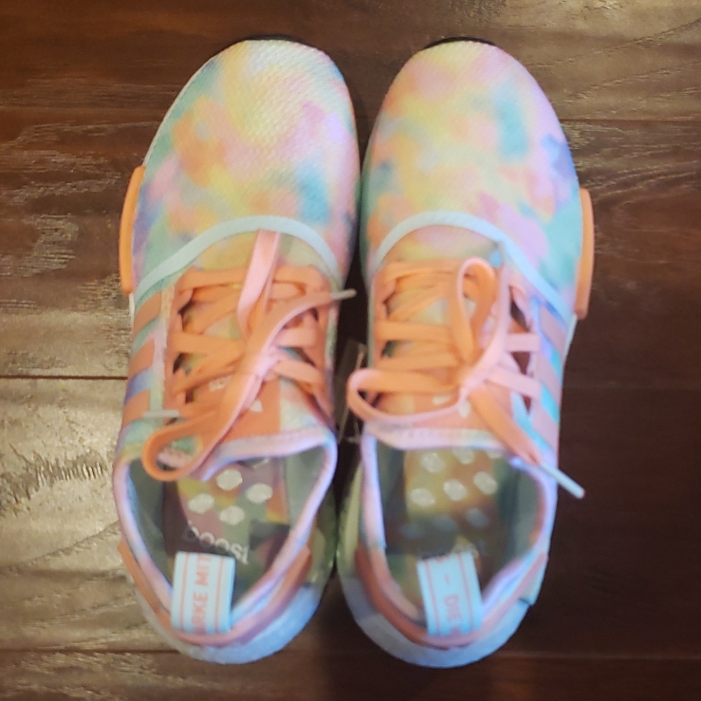 Adidas NMD R1 Tie Dye Athletic Sneakers - Picture 4 of 15